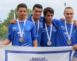 Grecas com vice campeões no nacional sub20 de atletismo.