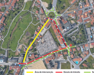 Requalificação da Avenida do Bom Reitor consignada em Ovar.