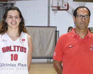 Basquetebol: Jorge Dias no banco e Daniela Domingues no campo são figuras para levar Galitos à Liga feminina.