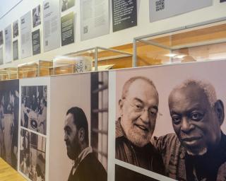 Espaço dedicado ao jazz instalado na Biblioteca da Universidade de Aveiro.