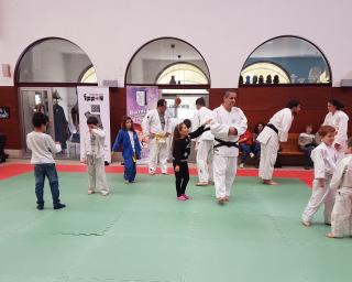 Aveiro com demonstrações de judo na Feira de Março e no mercado.