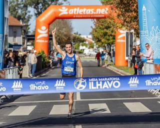 José Vieira e Lurdes Gonçalves triunfam na meia maratona de Ílhavo.