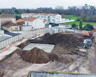 Murtosa: Mercado Municipal em fase de construção.