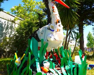 escolas de agueda apresentam obras de arte com materiais reciclados