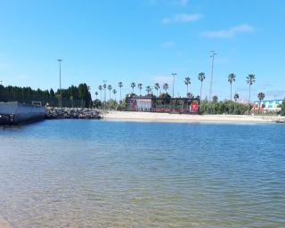 Praia do Jardim Oudinot imprópria para banhos.