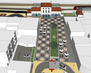 Ovar: Obra junto à estação coloca peões e ciclistas no centro da intervenção.