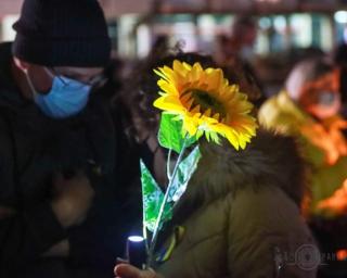 Gafanha da Nazaré: Agrupamento de Escolas promove cordão humano pela paz na Ucrânia.