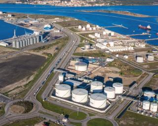 Dia de simulacros no terminal químico do Porto de Aveiro.