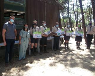 Prio entrega prémios de concurso ambiental a escuteiros.