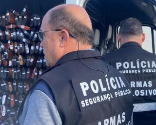 PSP esclarece cidadãos de Oliveira do Bairro sobre posse de armas.