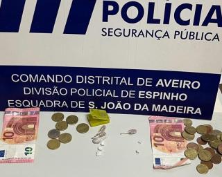 PSP de São João da Madeira deteve suspeitos de tráfico.