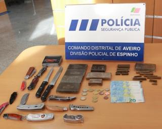PSP de Espinho deteve suspeito de tráfico de estupefacientes.