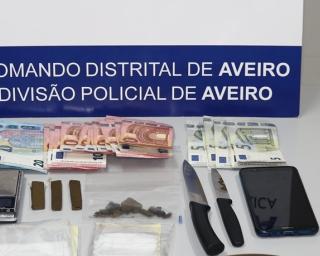 Aveiro: PSP deteve suspeito de tráfico de estupefacientes.