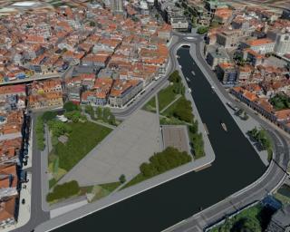 Aveiro: Ribau Esteves guia visita às obras no Rossio.