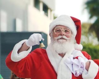 Pai Natal chega ao Glicínias no domingo à tarde.