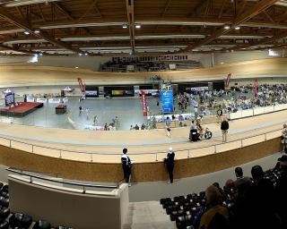 Velódromo de Sangalhos com provas nacionais.